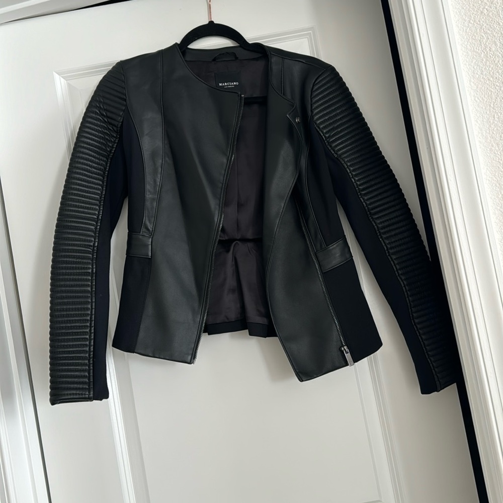 Marciano leather jacket womens